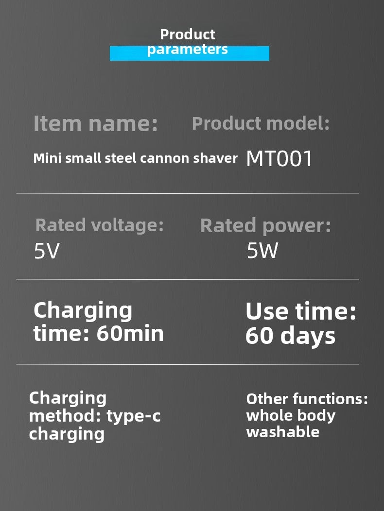 Mini Electric Shaver – The Power of Precision in Your Pocket